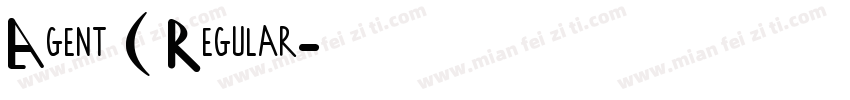Agent C Regular字体转换